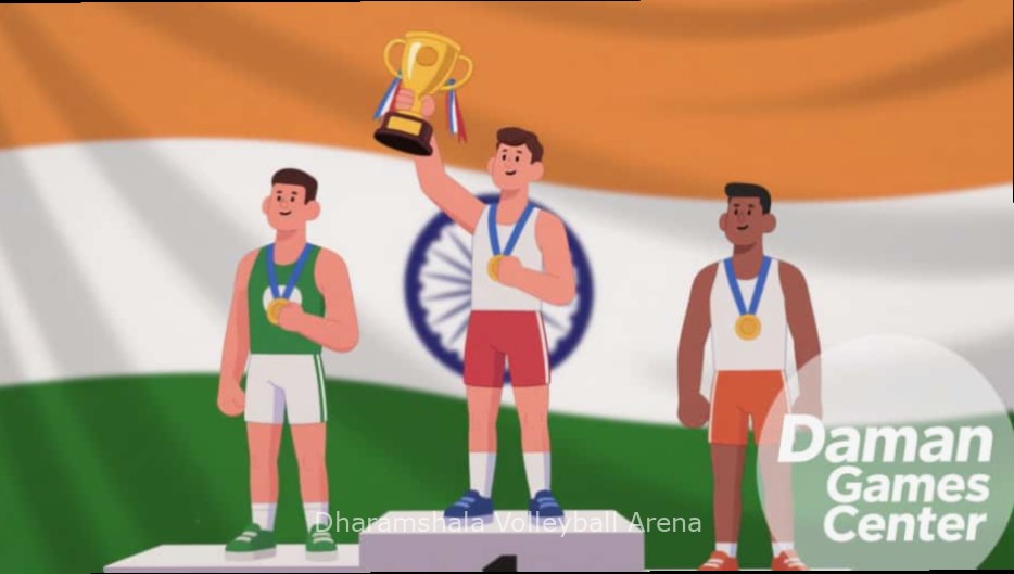 Dharamshala Volleyball Arena Cover Dharamshala Volleyball Arena game cover showing players in action